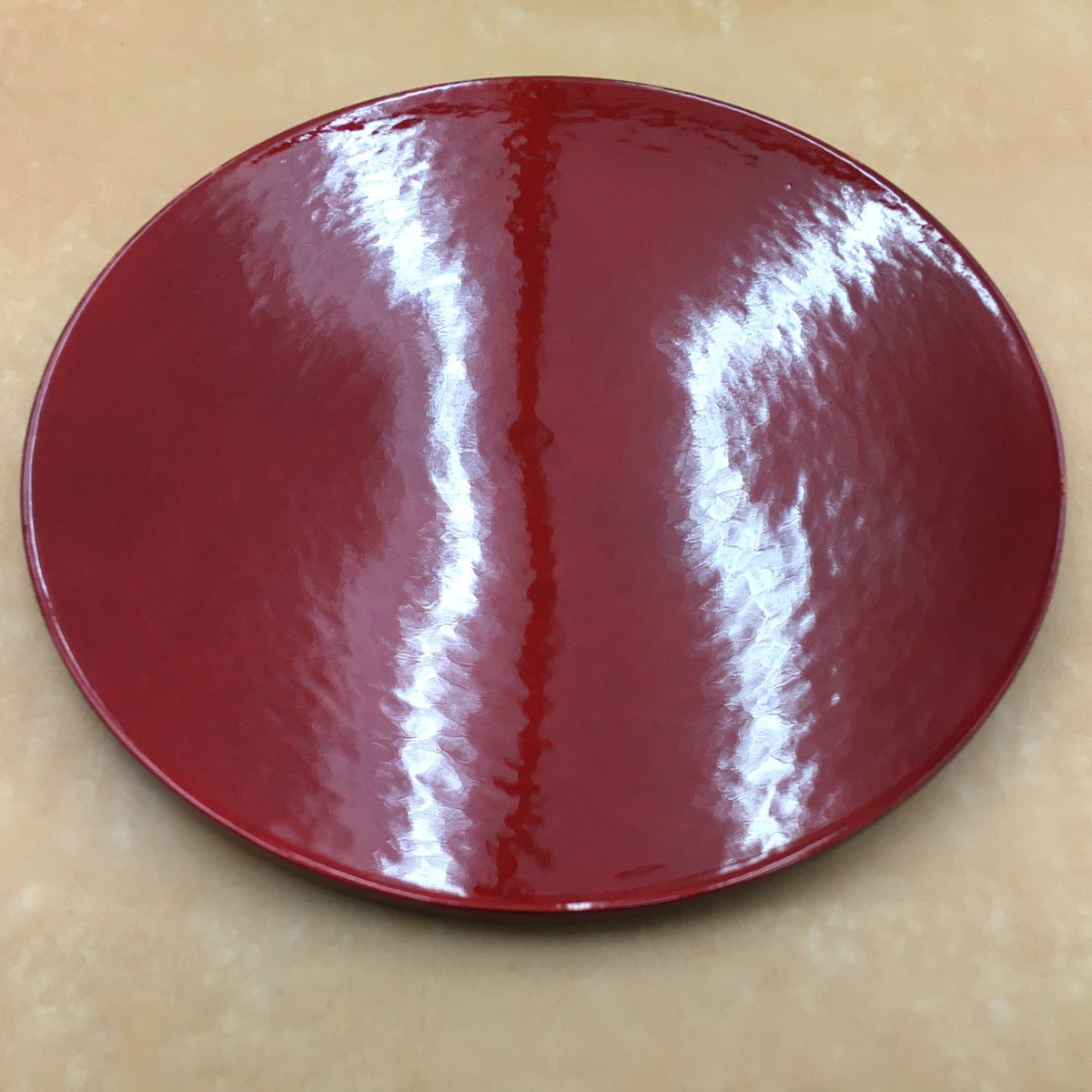 9寸丸高雄皿 殿上塗（ﾜｲﾝﾚｯﾄﾞ）H.S.P【00208087】 – 大阪漆器