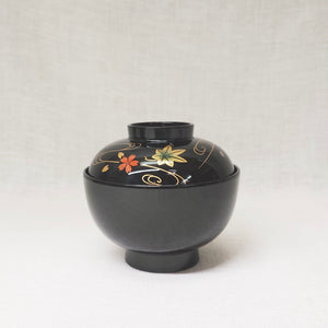 TA)3.7寸仙才椀　立田川春秋内黒【00712522】