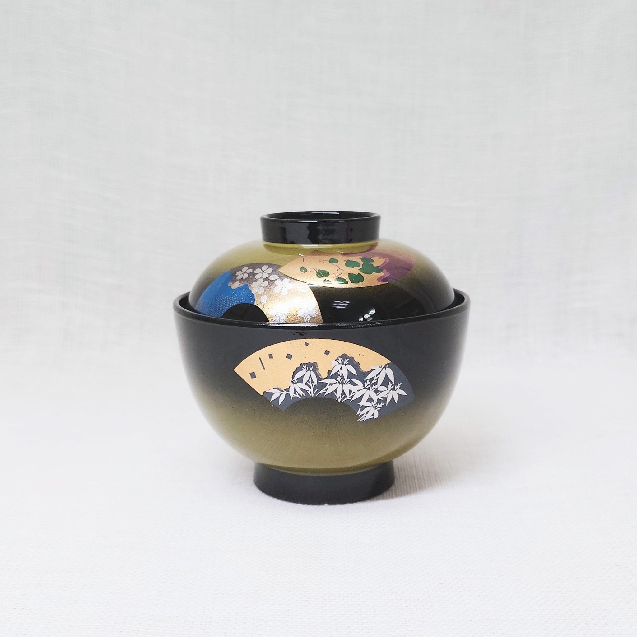 漆器 椀 月と波のデザイン Amazon.co.jp: まえじゅう漆器 雑煮椀 お椀 お雑煮 蓋付き 光輝