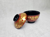TA 新越前椀 朱に 松紅葉つば黒【01009752】