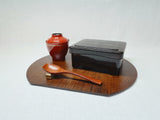 Heat-resistant ABS Mokume-don Heavy Tamenai vermillion [00704794]