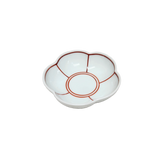 みのり梅小付赤絵ふちどり　