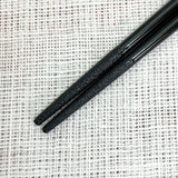 Wajima lacquered chopsticks for 1 person, dry lacquer, chinkin, black, in a paulownia box [03209178]