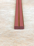 Soot bamboo color thin chopsticks pink [06200175]
