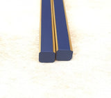 Soot bamboo color thin chopsticks (navy blue) [06200180]