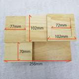 [Limited quantity] Wooden 4-tiered container, square [10209577]