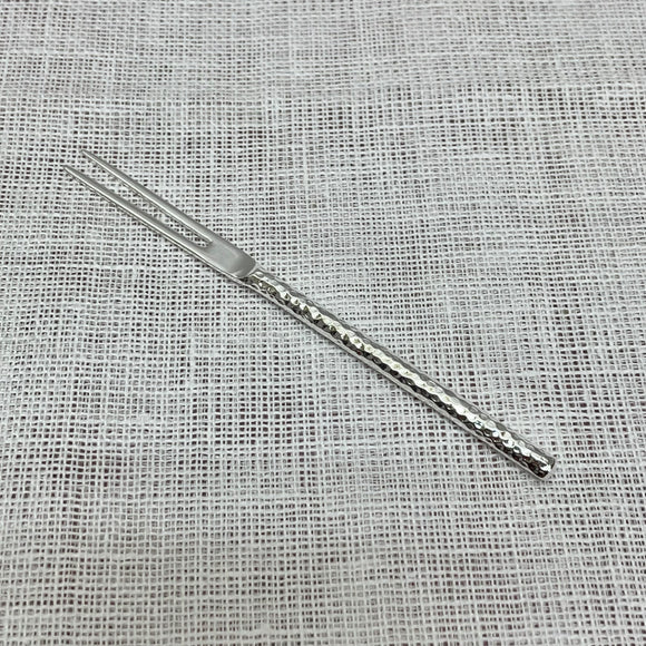 Silver-plated fork-shaped hors d'oeuvre pin Tsuchime [10300156]