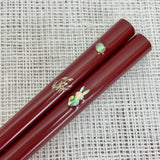 Wajima lacquered chopsticks 2 person chopsticks oboro moonlit night with cosmetic box [03200019]