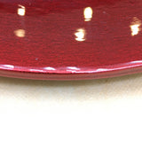 8-inch Round Takao Plate, Tono Coating (Wine Red) HSP [00208088]