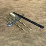 Bamboo cutlery rest silver [10300132]