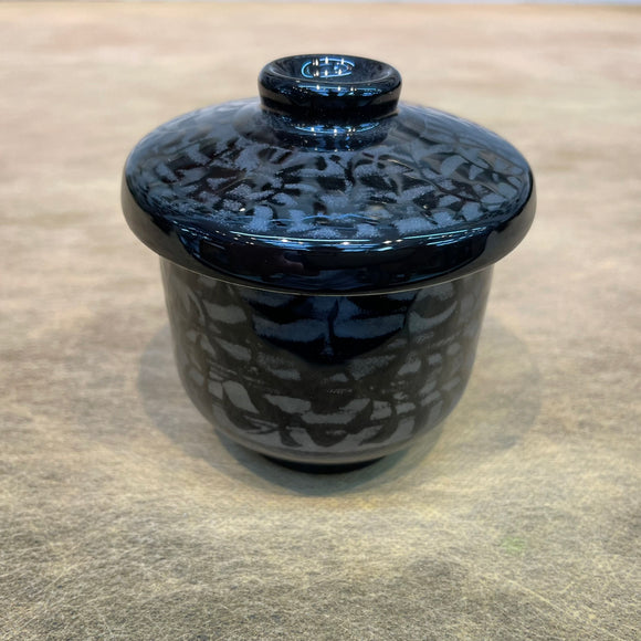 Black arabesque bean bowl [16004931]