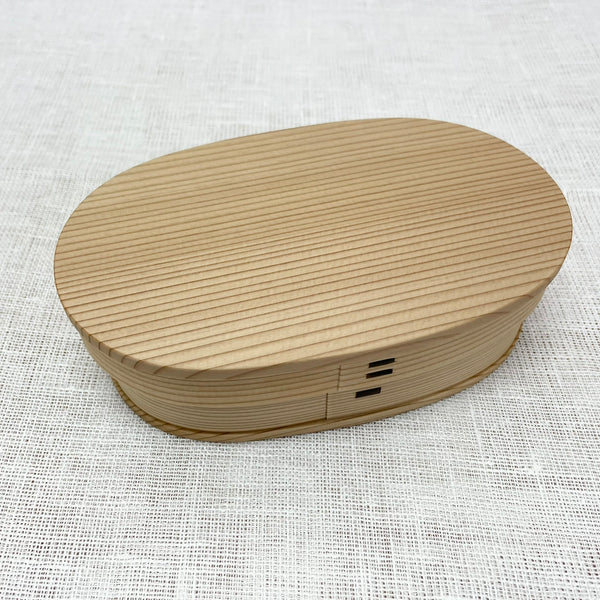 大館工芸社 曲げわっぱ 隅丸三段竹の子重(白木) No.3250 大館工芸社