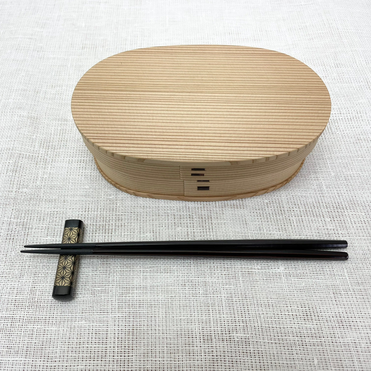 E◆大館曲げわっぱ　小判型弁当（大）　白木　2460　新品未使用 大館曲げわっぱ】白木 小判弁当箱(大) | 秋田県大館市