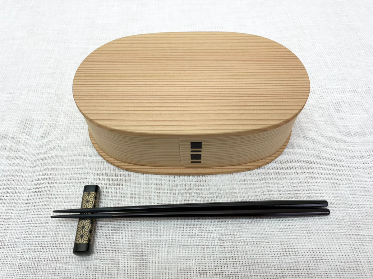 E◆大館曲げわっぱ　小判型弁当（大）　白木　2460　新品未使用 小判弁当（大） - 大館工芸社